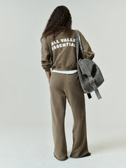 Womens French Terry Raw Cut Lounge Fit Sweatpant