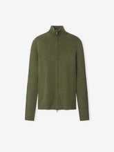 Womens Rib Knit Zip Up Jacket