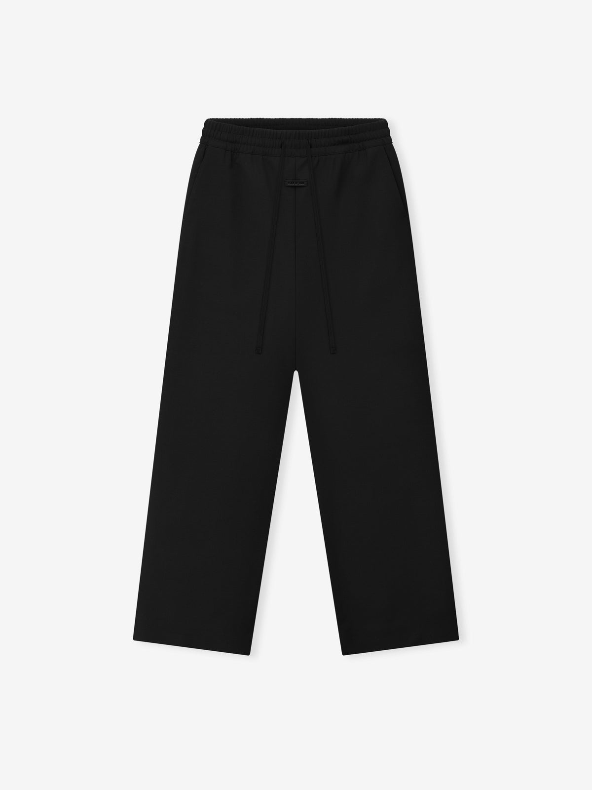 Double Weave Wool Wide Leg Drawstring Pants